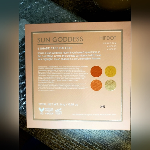 5/75$ HIPDOT - Sun Goddess Face Palette - Picture 5 of 16